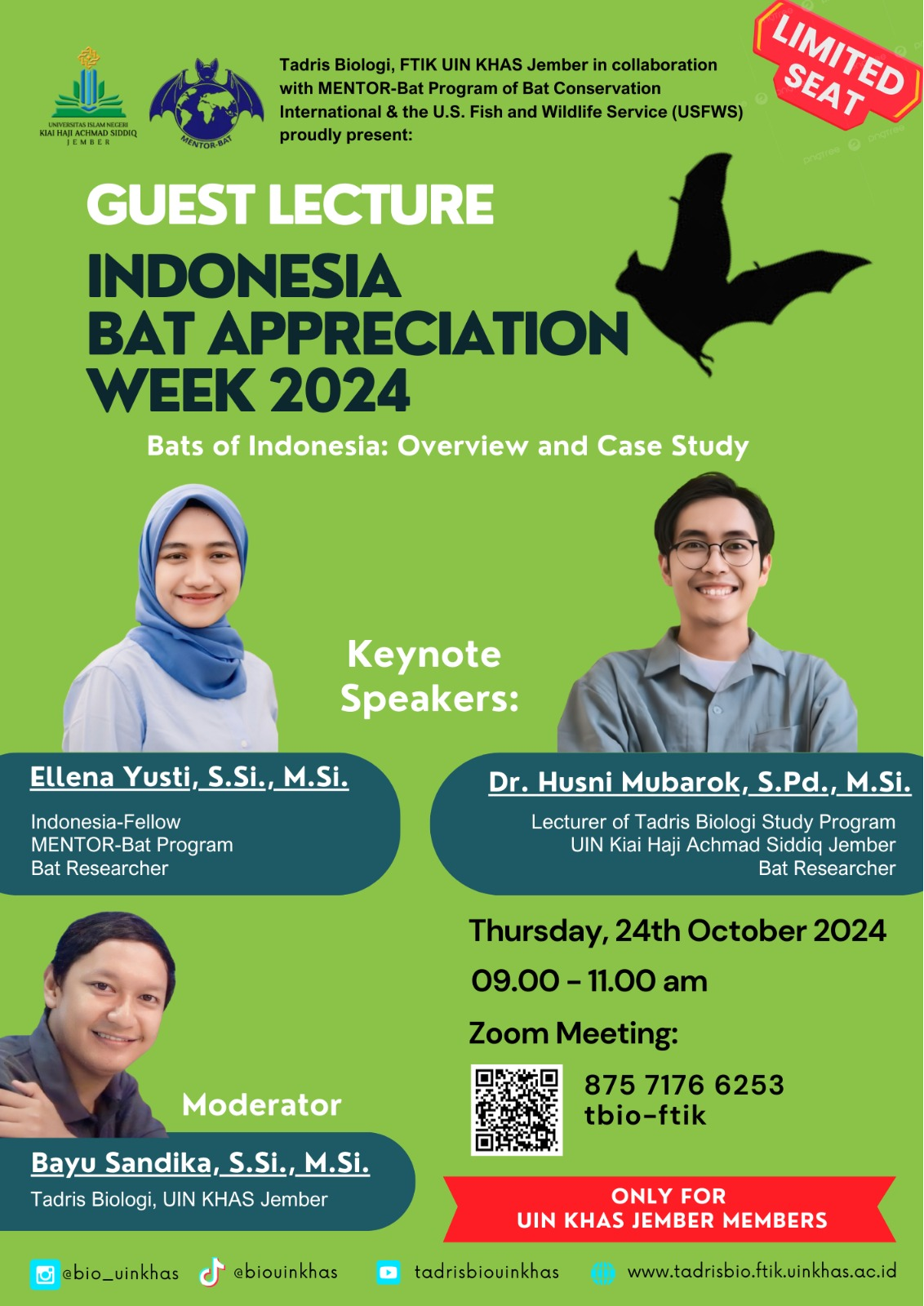 Gues Lecture: Indonesia Bat Appreciation Week 2024